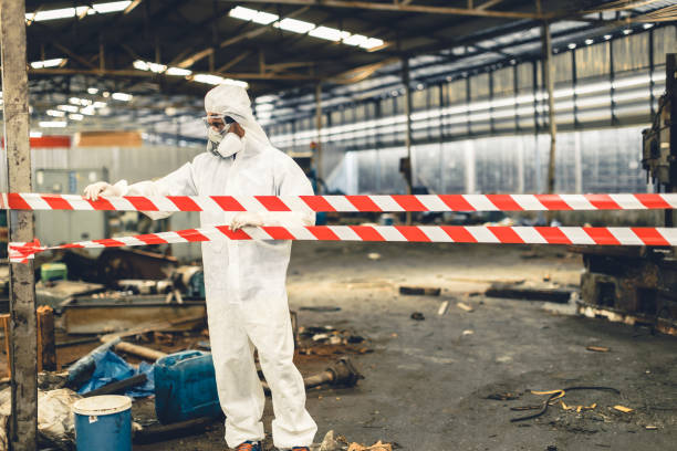 Professional Unattended Death Cleanup technician working in Edgewater, FL